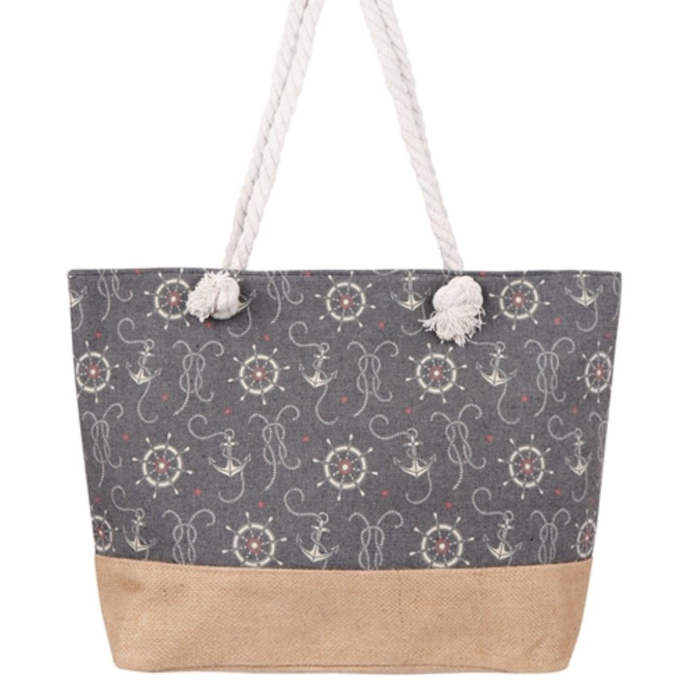 Large Anchor Tote Bag
